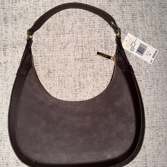 BRAND NEW Michael Kors Preston Small Suede Crescent Shoulder Bag - Picture 4 of 8